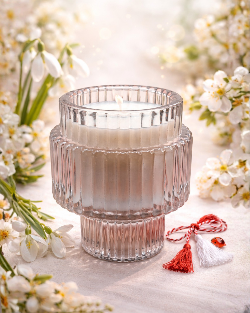 Cocos și Vanilie 40 g - Lumânare Handmade Mărțișor Tropical Vanilie Cocos