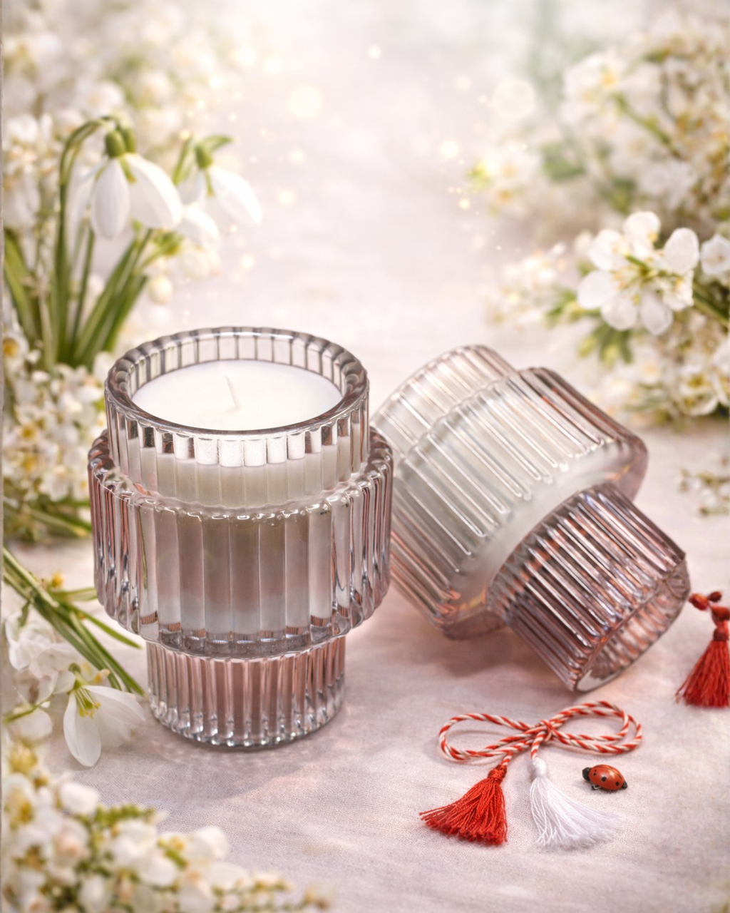 Cocos și Vanilie 40 g - Lumânare Handmade Mărțișor Tropical Vanilie Cocos