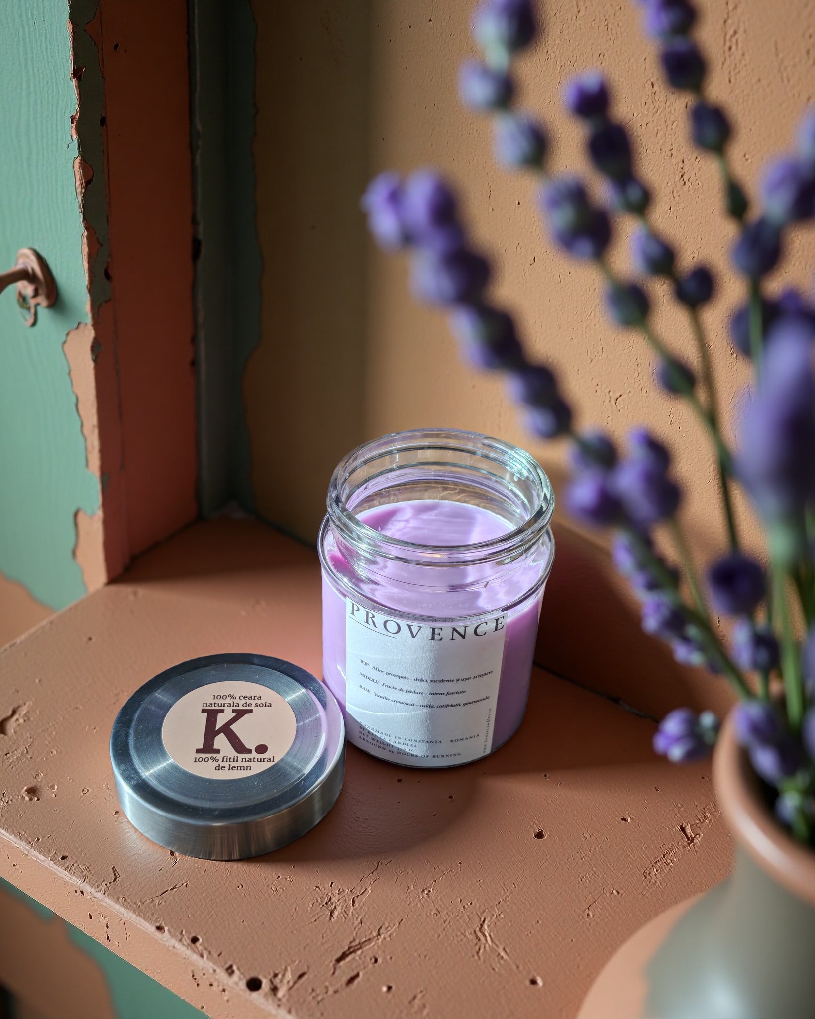 Lumânare PROVENCE/250g - Afine, Fructe Pădure, Vanilie