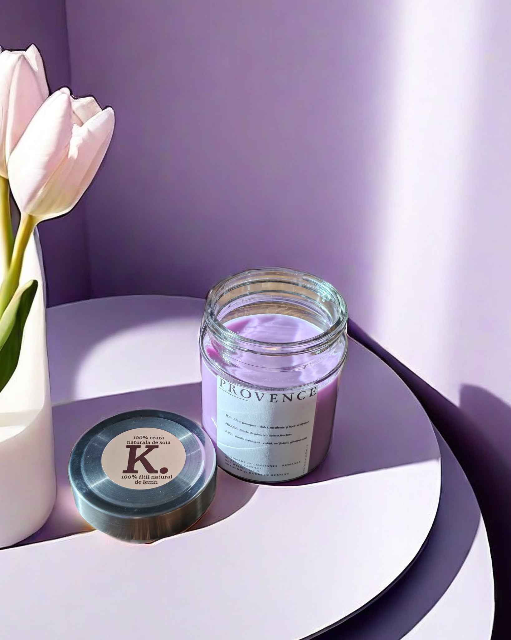 Lumânare PROVENCE/250g - Afine, Fructe Pădure, Vanilie