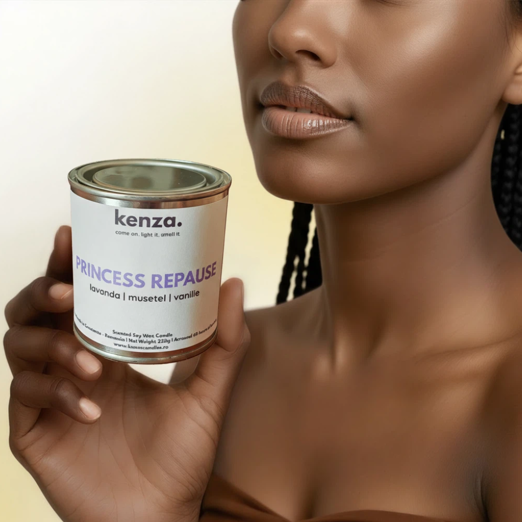 Lumânare PRINCESS REPAUSE/250g - Lavandă, Mușețel, Vanilie