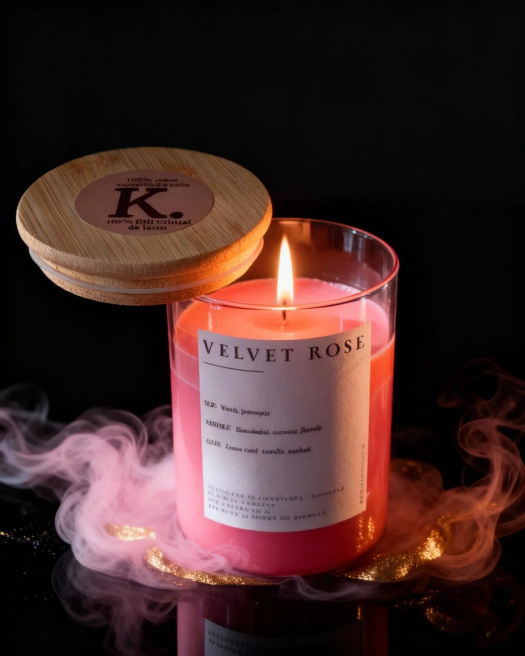 Lumânare VELVET ROSE/350g - Trandafiri, Vanilie, Ambră