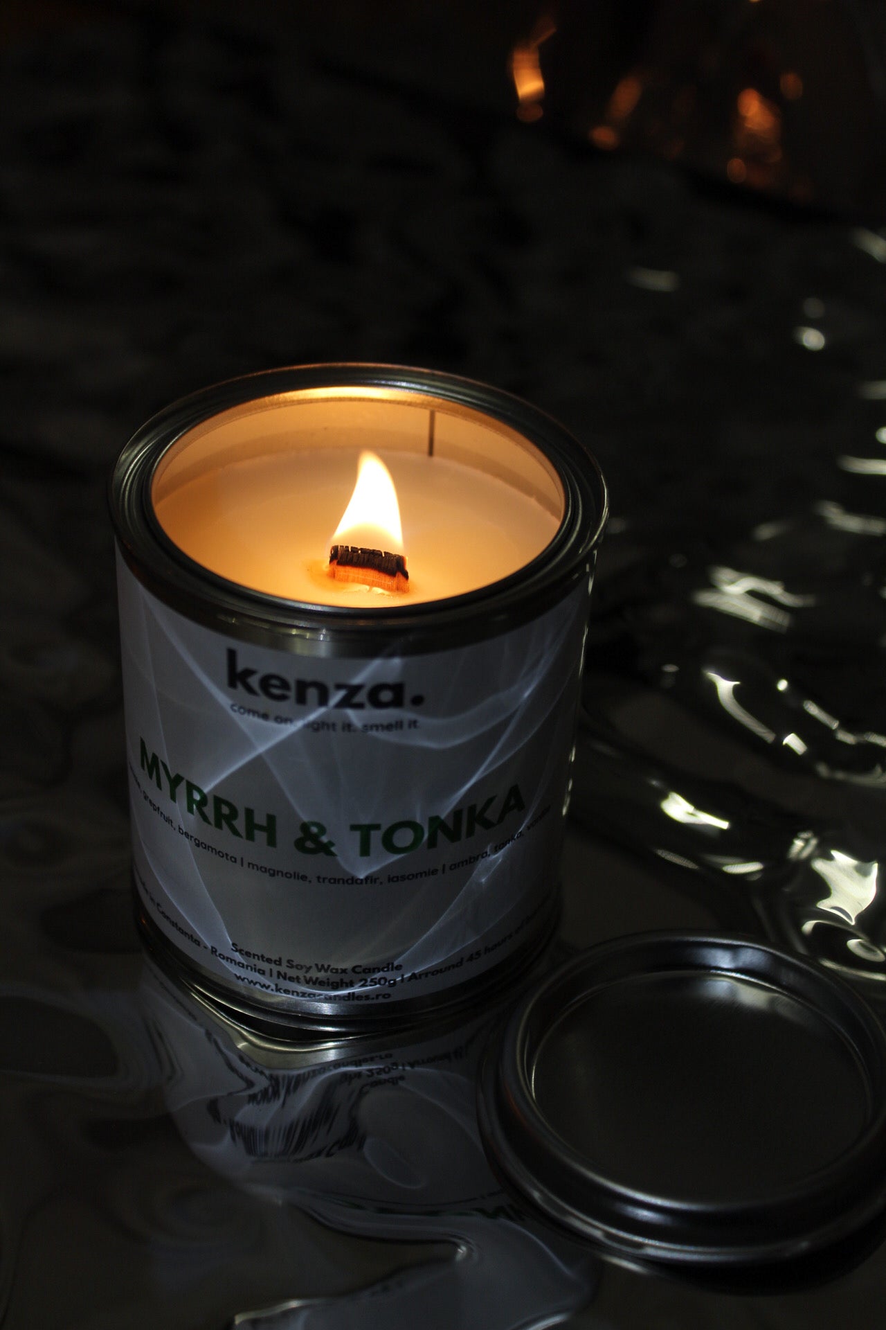 Lumânare MYRRH & TONKA/250g - Smirnă, Bergamotă, Tonka