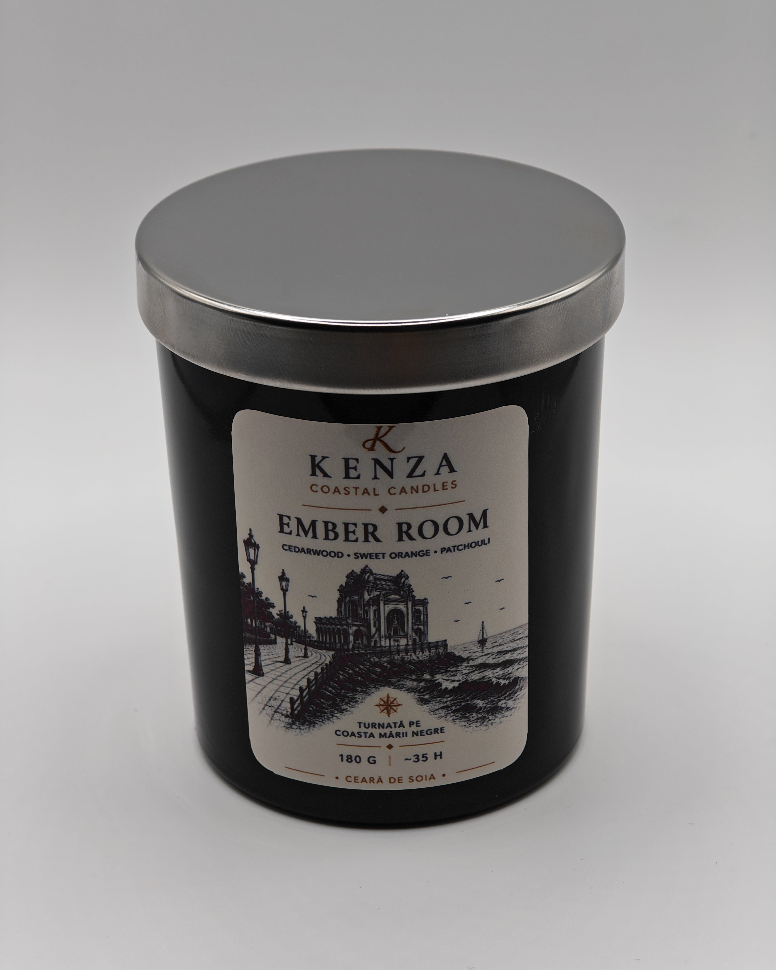 Lumânare EMBER ROOM/180 g - Lemn de cedru, Iasomie, Portocală