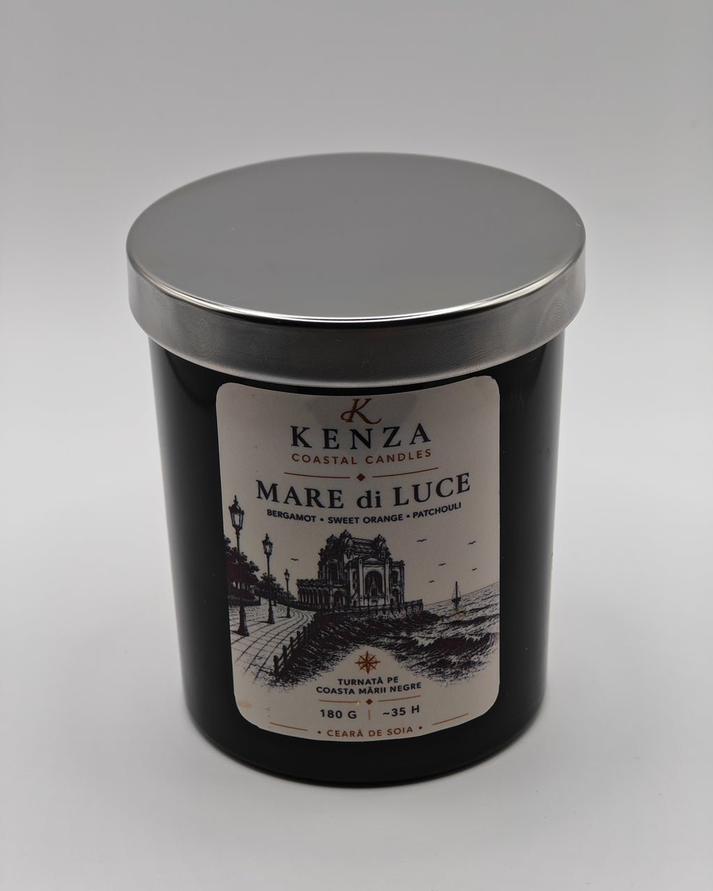 Lumânare MARE di LUCE/180 g - Portocală dulce, Bergamotă, Patchouli