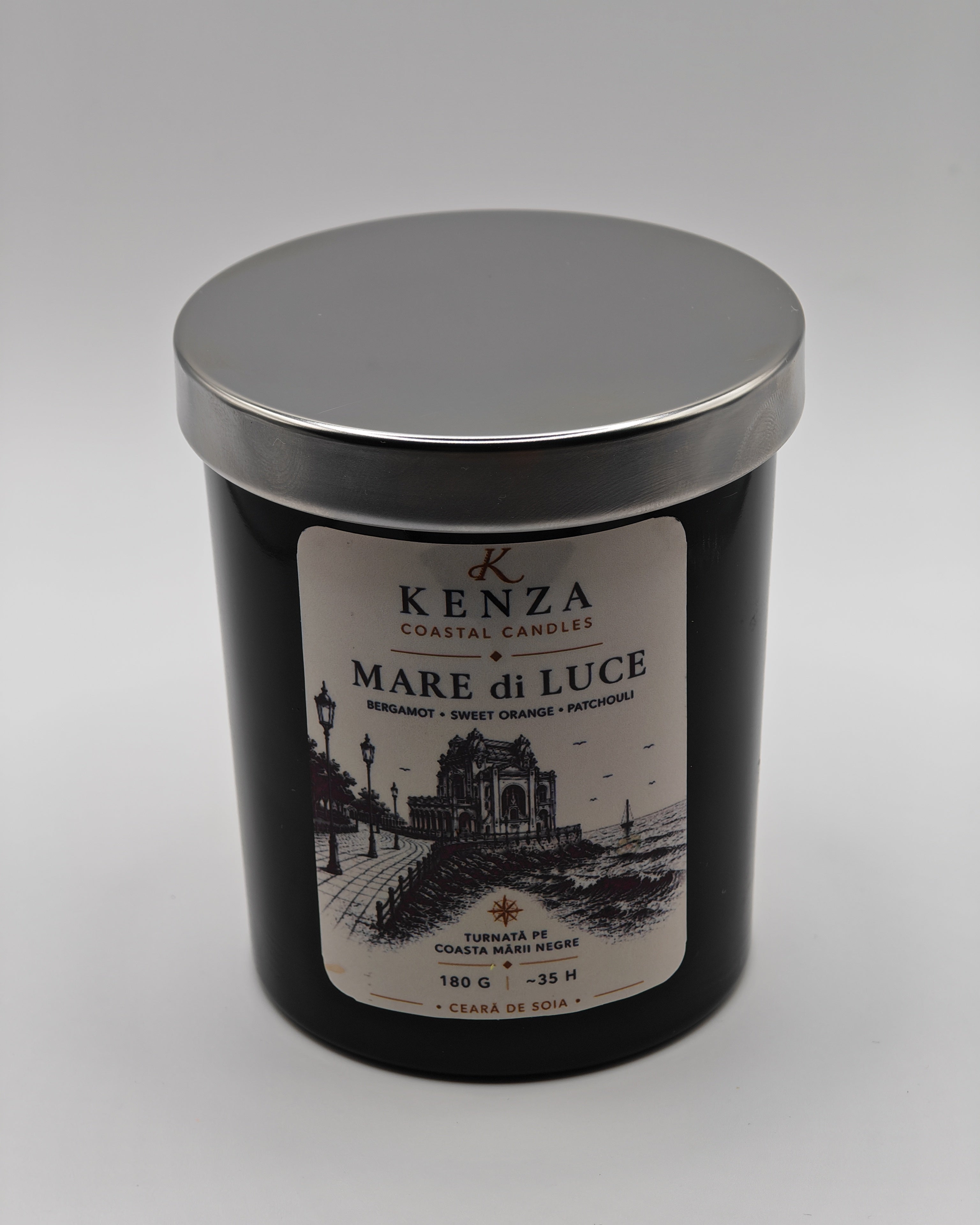 Lumânare MARE di LUCE/180 g - Portocală dulce, Bergamotă, Patchouli