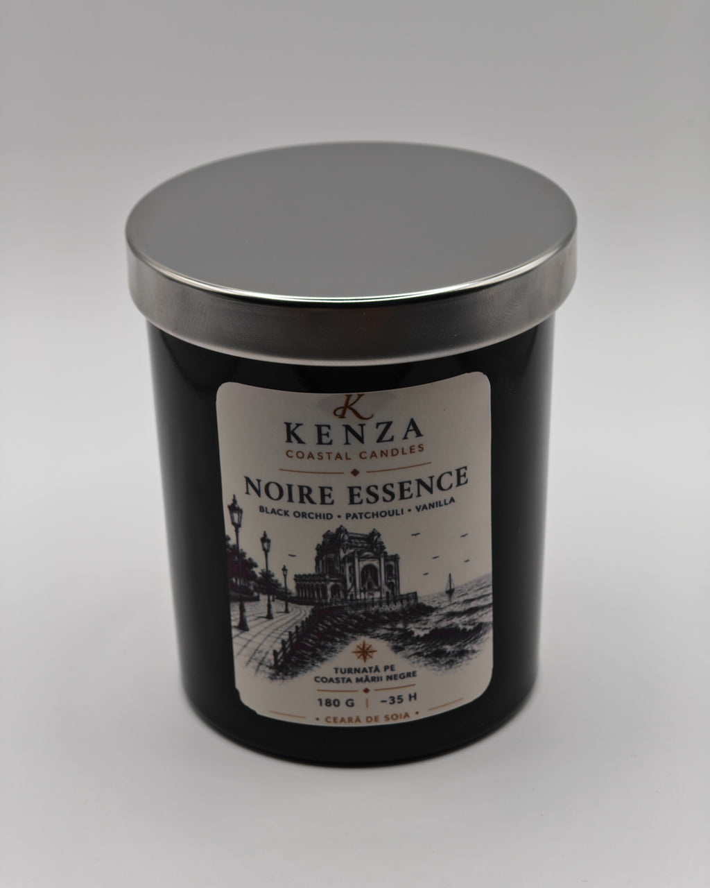 Lumânare NOIRE ESSENCE/180g - Orhidee neagră, Patchouli, Vanilie