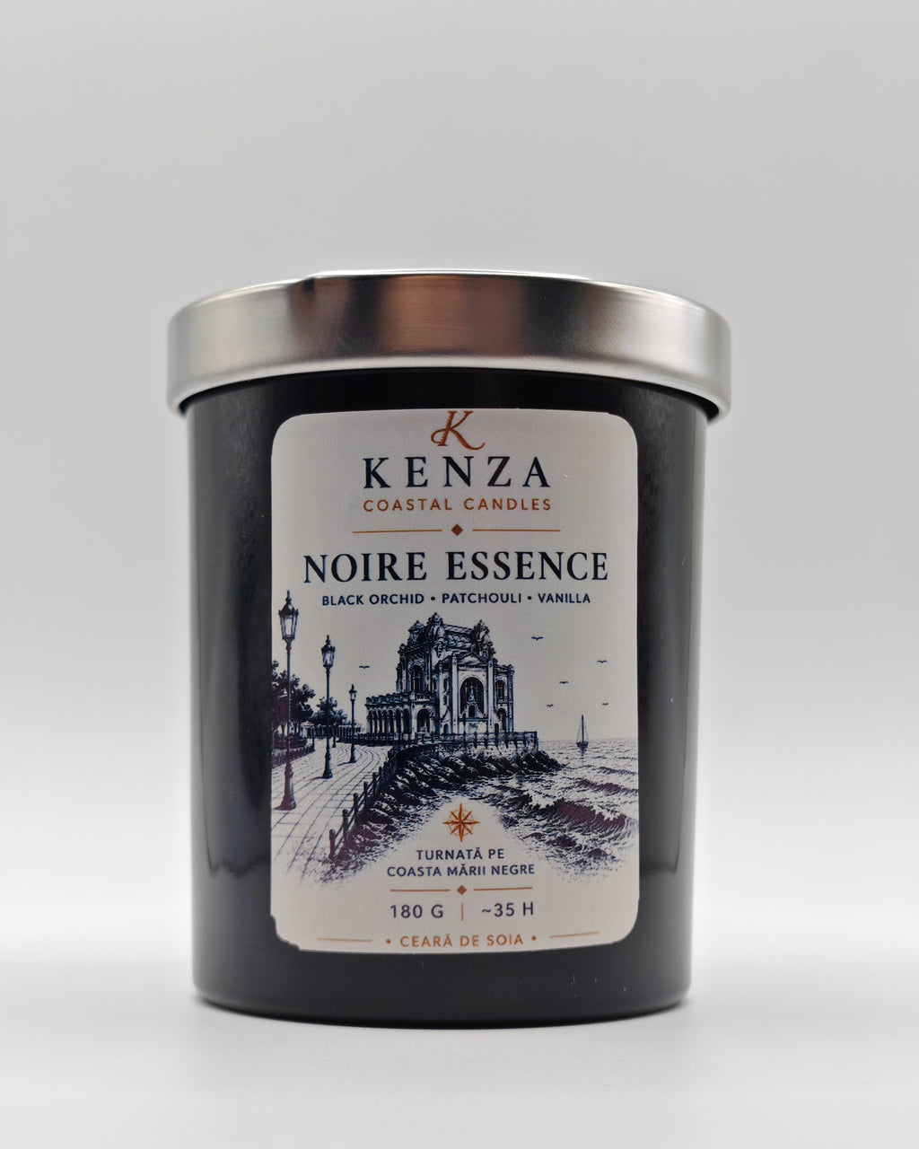 Lumânare NOIRE ESSENCE/180g - Orhidee neagră, Patchouli, Vanilie