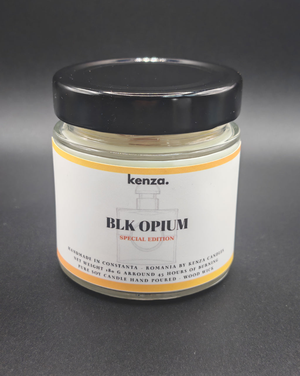 lumanare kenza BLK OPIUM 180g colectia primavara vara