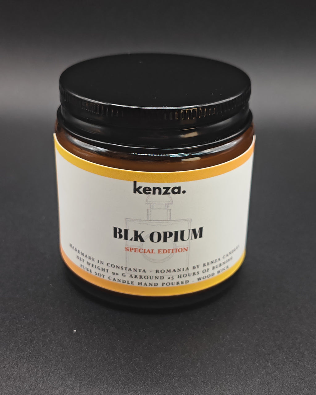 lumanare kenza BLK OPIUM 90g colectia primavara vara