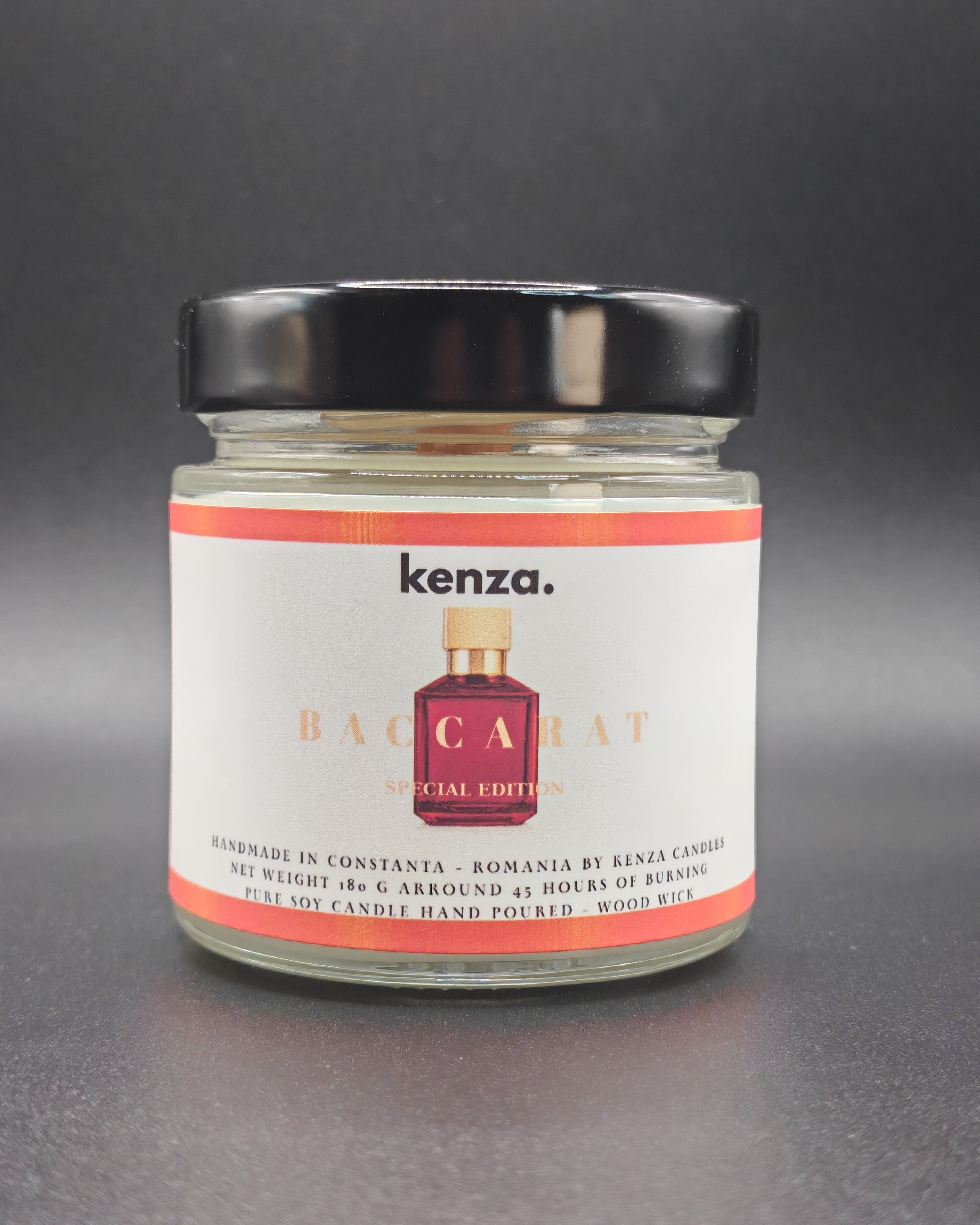 Lumânare BACCARAT/180g - Grapefruit, Bergamotă, Ambră – kenzacandles