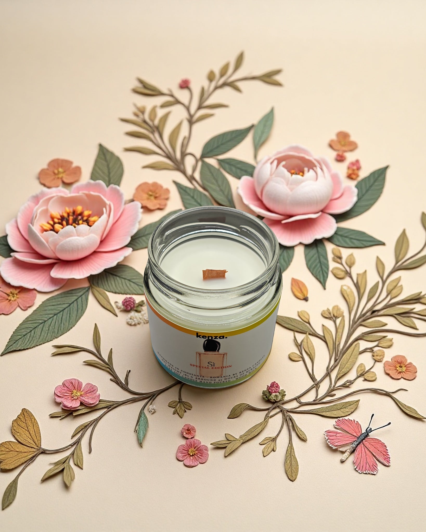 lumanare kenza 180g colectia primavara vara poza artistica