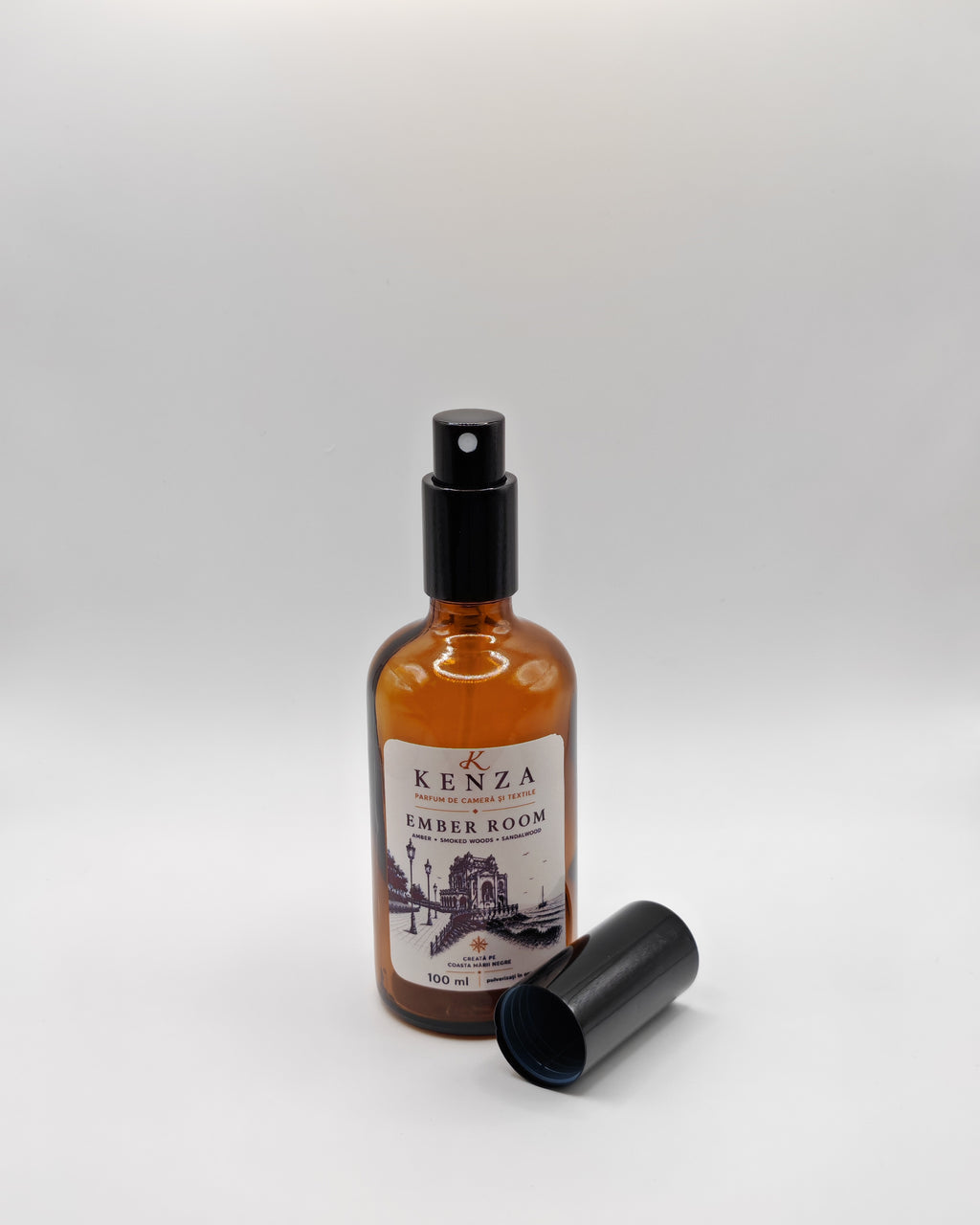 Parfum de cameră și textile EMBER ROOM/100 ml - Lemn de cedru, Iasomie, Portocală
