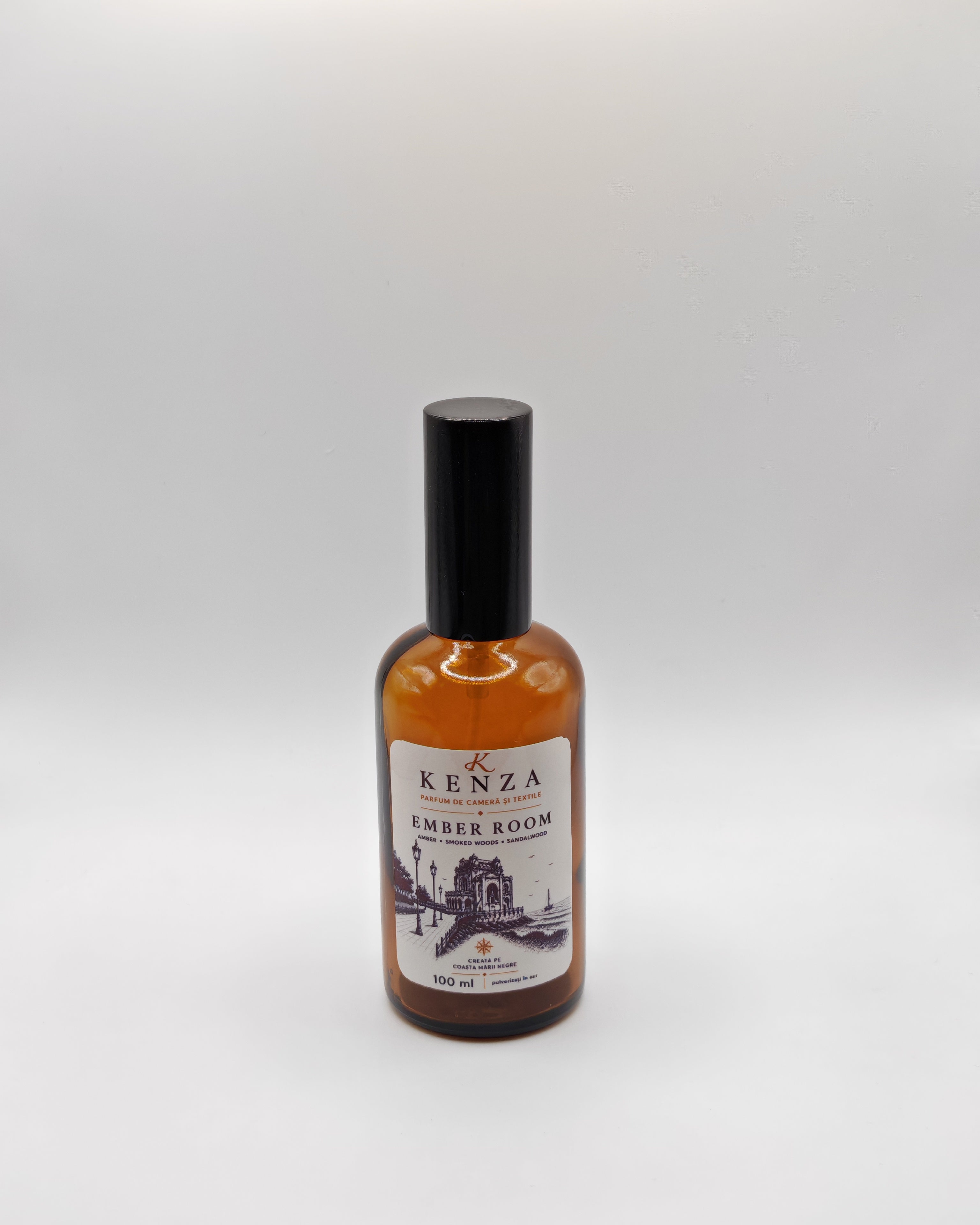 Parfum de cameră și textile EMBER ROOM/100 ml - Lemn de cedru, Iasomie, Portocală