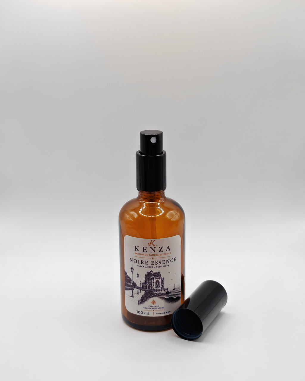 Parfum de cameră și textile NOIRE ESSENCE/100 ml - Lemn de santal, Iasomie, Mosc